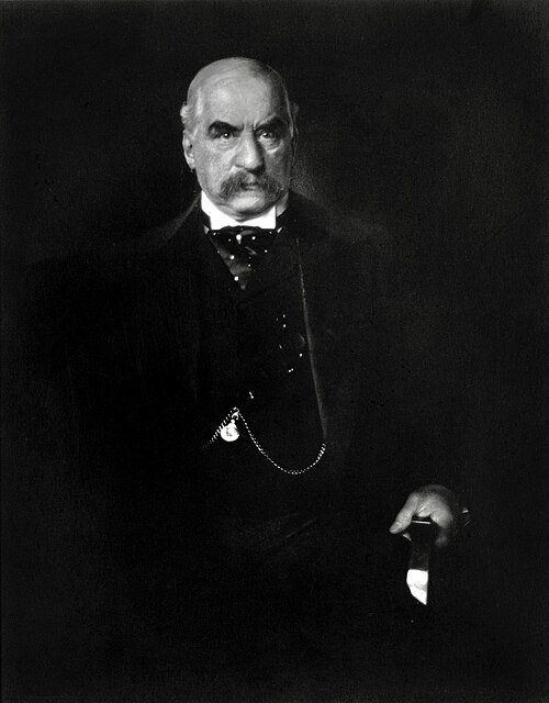 Portrait photograph of J.P. Morgan