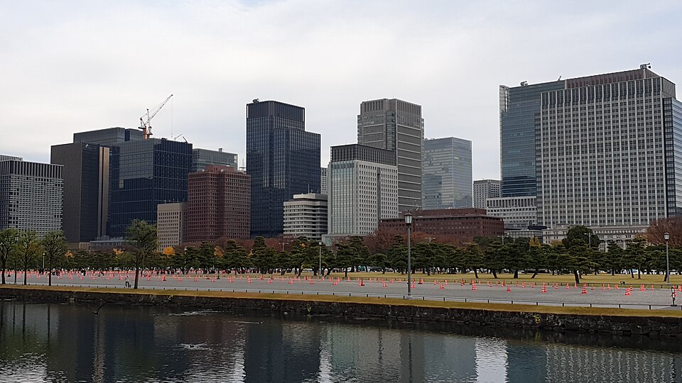 1980年代泡沫時期的東京丸之內商業區